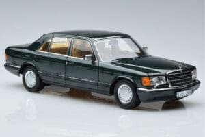 Mercedes 560 SEL W126 Tumerohelne Metallik Norev 1:18 B66040682 Metall - pilt 5/7