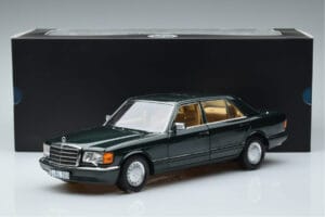 Mercedes 560 SEL W126 Tumerohelne Metallik Norev 1:18 B66040682 Metall - pilt 7/7