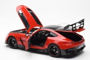 Mercedes AMG GT Black Series Punane Asia Exclusive Norev 1:18 183906 Metall - pilt 5/8
