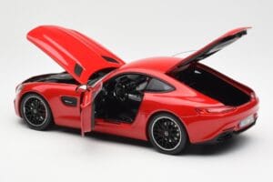Mercedes AMG GT C190 Punane Norev 1:18 183496 Metall - pilt 5/8