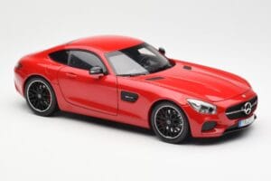 Mercedes AMG GT C190 Punane Norev 1:18 183496 Metall - pilt 6/8