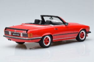Mercedes AMG SL500 R107 Punane Otto 1:18 OT962 Vaik - pilt 2/6