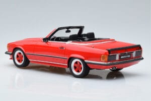 Mercedes AMG SL500 R107 Punane Otto 1:18 OT962 Vaik - pilt 5/6