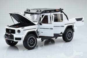 Mercedes Brabus G800 W464 Adventure XLP Polar Valge Almost Real 1:18 860524 Metall - pilt 2/8