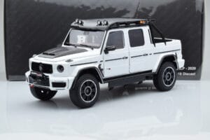 Mercedes Brabus G800 W464 Adventure XLP Polar Valge Almost Real 1:18 860524 Metall - pilt 8/8
