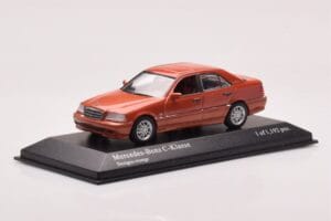 Mercedes C-Class W202 C240 Oranž Metallik Minichamps 1:43 430037000 Metall - pilt 2/4