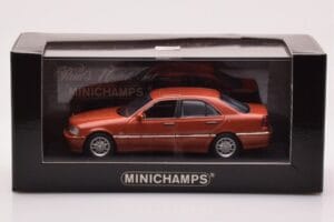 Mercedes C-Class W202 C240 Oranž Metallik Minichamps 1:43 430037000 Metall - pilt 4/4