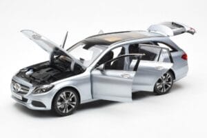 Mercedes C-Class W205 T-Model Hõbedane Asia Exclusive Norev 1:18 183865 Metall - pilt 2/8