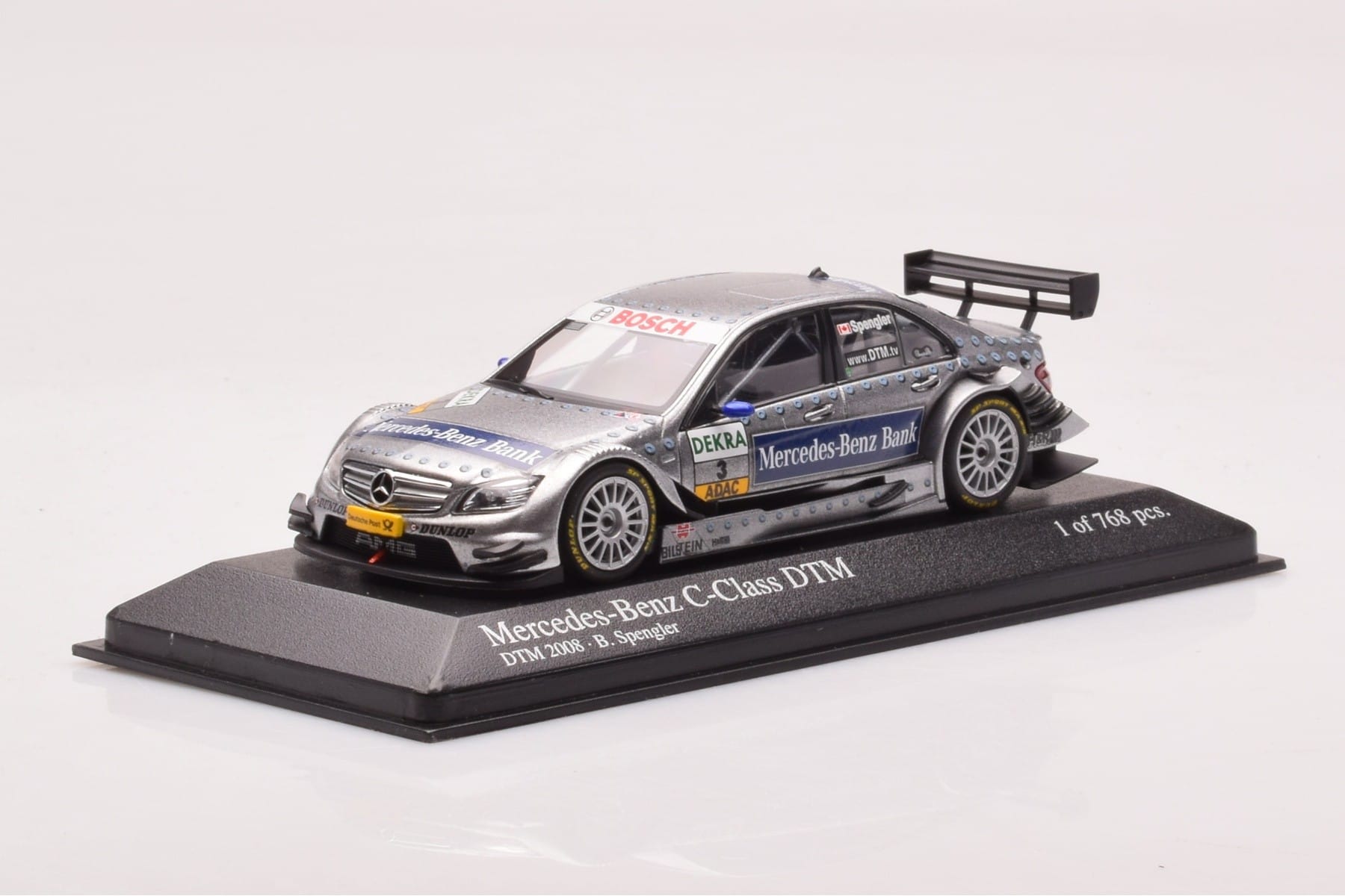 Mercedes C-Class W204 DTM Team AMG Mercedes #3 B. Spengler DTM 2008 Minichamps 1:43 400083803 Metall - pilt 2/4