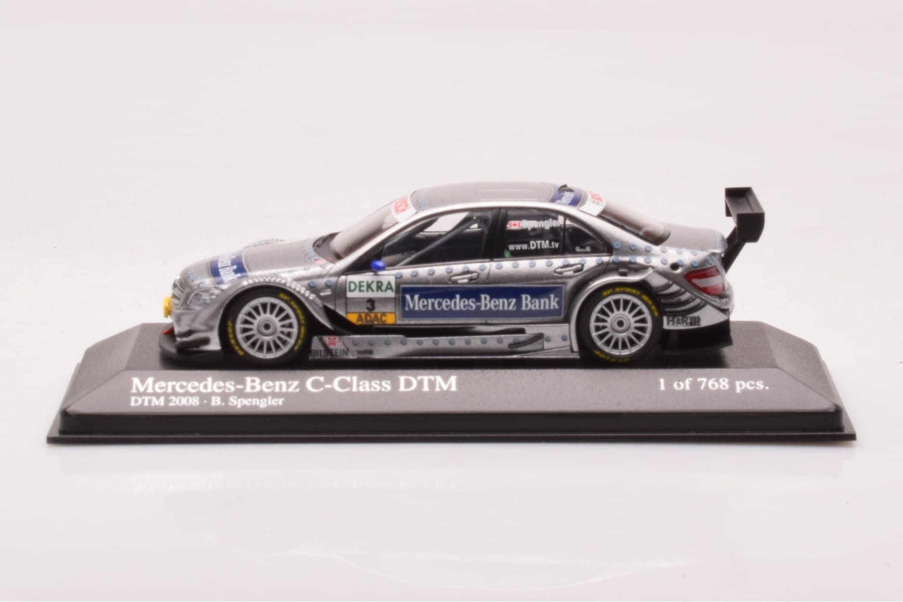 Mercedes C-Class W204 DTM Team AMG Mercedes #3 B. Spengler DTM 2008 Minichamps 1:43 400083803 Metall