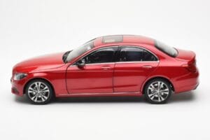 Mercedes C-Class W205 Punane Metallic Asia Exclusive Norev 1:18 183835 Metall - pilt 4/8
