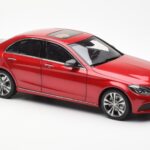 Mercedes C-Class W205 Punane Metallic Asia Exclusive Norev 1:18 - image 6 of 8