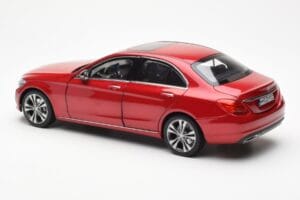 Mercedes C-Class W205 Punane Metallic Asia Exclusive Norev 1:18 183835 Metall - pilt 7/8