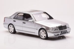 Mercedes C36 AMG W202 Hõbedane Otto 1:18 OT443 Vaik - pilt 4/6