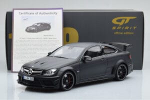 Mercedes C63 AMG W204 Black Series Matt Must GT Spirit 1:18 GT843 Vaik - pilt 6/6