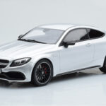 Mercedes C63S AMG C205 Coupe Hõbedane GT Spirit 1:18
