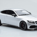 Mercedes C63S AMG C205 Coupe Hõbedane GT Spirit 1:18 - image 4 of 6