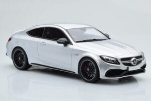 Mercedes C63S AMG C205 Coupe Hõbedane GT Spirit 1:18 GT116 Vaik - pilt 4/6