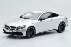 Mercedes C63S AMG C205 Coupe Hõbedane GT Spirit 1:18