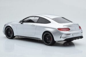 Mercedes C63S AMG C205 Coupe Hõbedane GT Spirit 1:18 GT116 Vaik - pilt 5/6