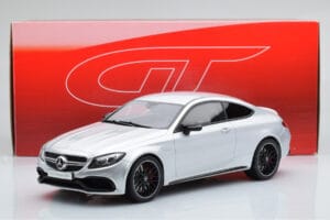Mercedes C63S AMG C205 Coupe Hõbedane GT Spirit 1:18 GT116 Vaik - pilt 6/6