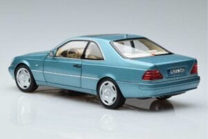 Mercedes CL600 C140 Sinine Metallic Norev 1:18 183448 Metall - pilt 6/7