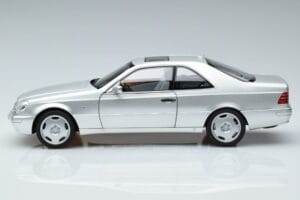 Mercedes CL600 C140 Hõbedane Metallic Norev 1:18 183446 Metall - pilt 4/7