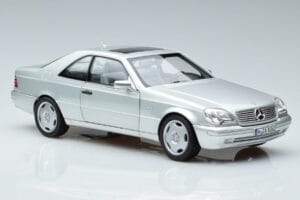 Mercedes CL600 C140 Hõbedane Metallic Norev 1:18 183446 Metall - pilt 5/7