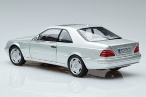 Mercedes CL600 C140 Hõbedane Metallic Norev 1:18 183446 Metall - pilt 6/7