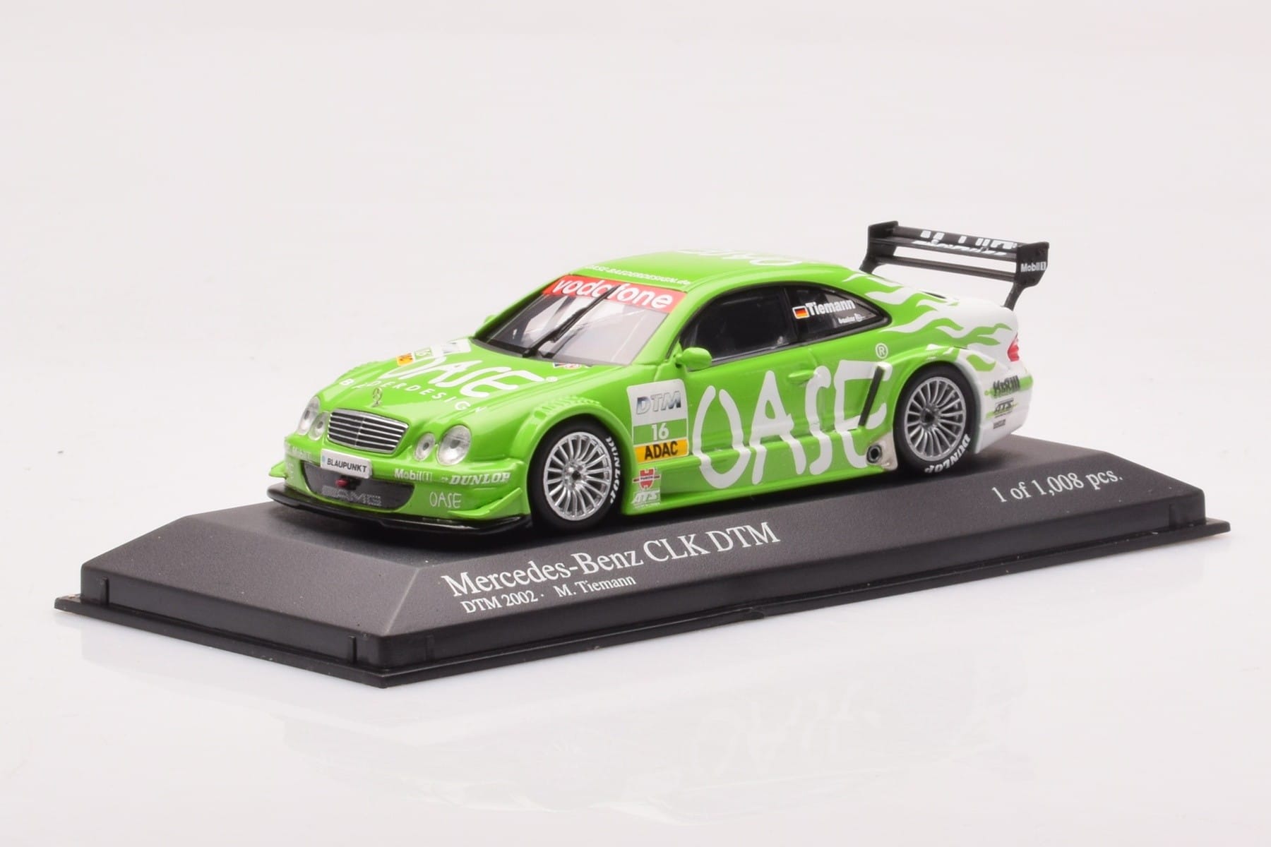 Mercedes CLK DTM Team OASE AMG #16 M. Tiemann DTM 2001 Minichamps 1:43 400023116 Metall - pilt 2/4