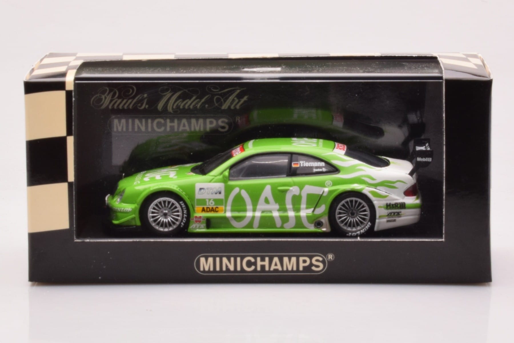 Mercedes CLK DTM Team OASE AMG #16 M. Tiemann DTM 2001 Minichamps 1:43 400023116 Metall - pilt 4/4