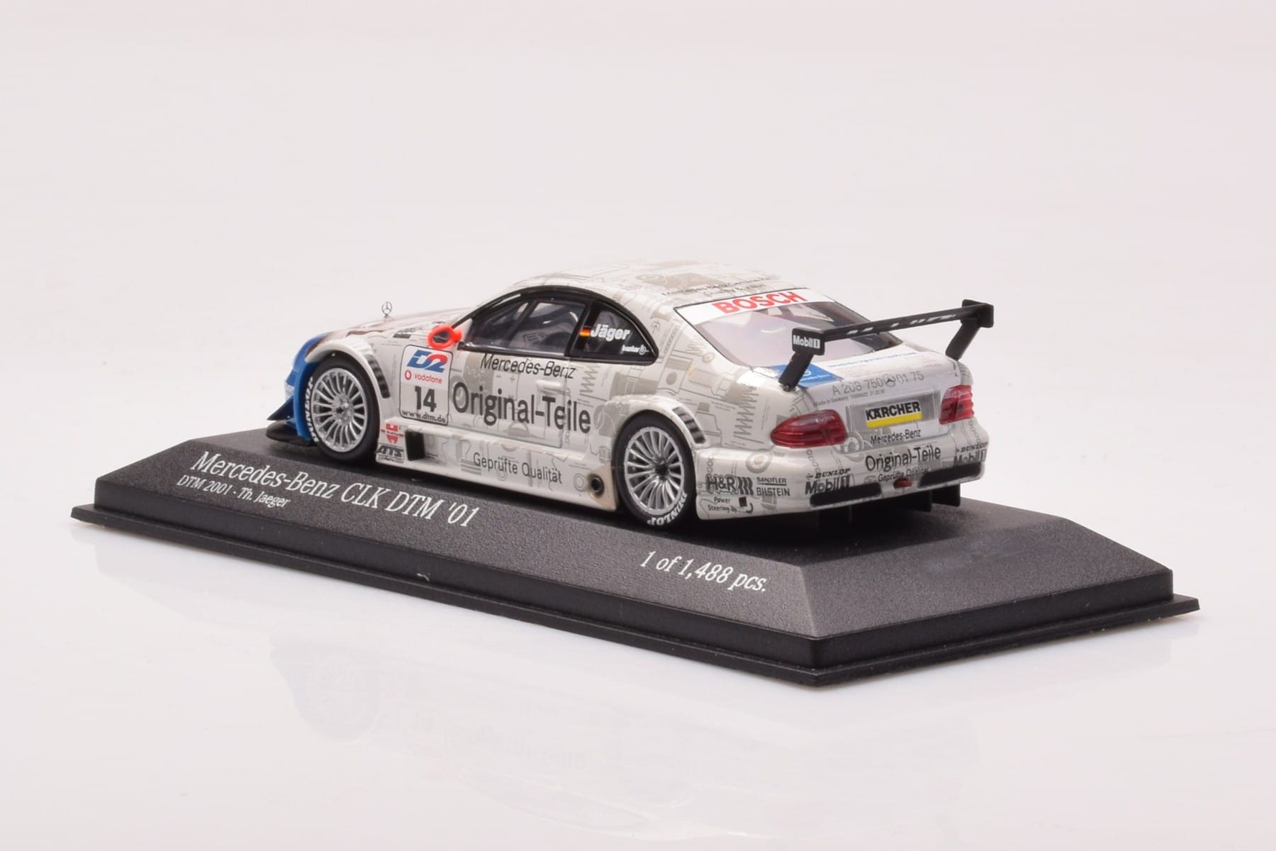 Mercedes CLK DTM Team Persson #14 Jaeger DTM 2001 Minichamps 1:43 400013714 Metall - pilt 3/4