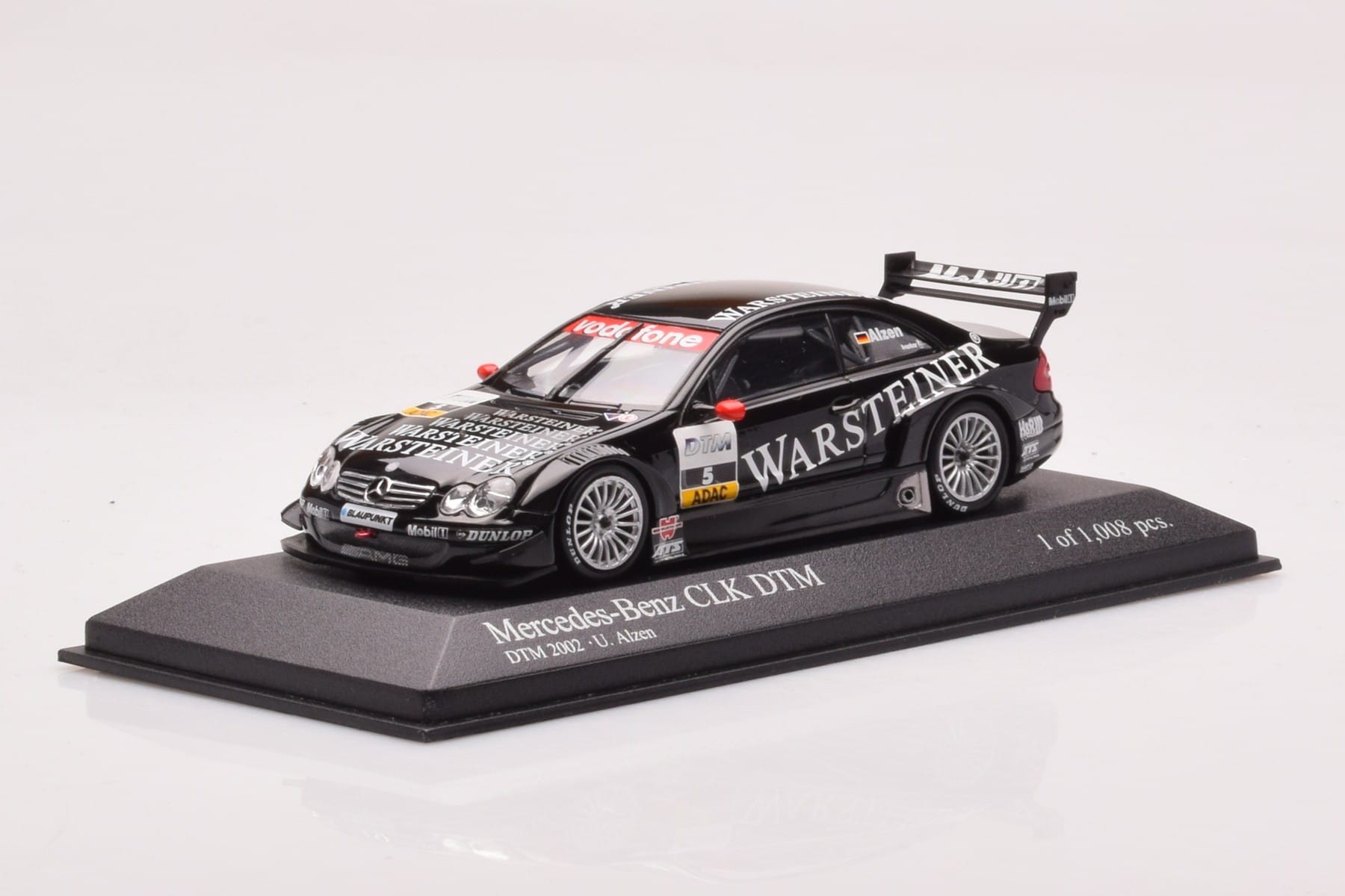 Mercedes CLK DTM Team Warsteiner AMG #5 U. Alzen DTM 2002 Minichamps 1:43 400023025 Metall - pilt 2/4