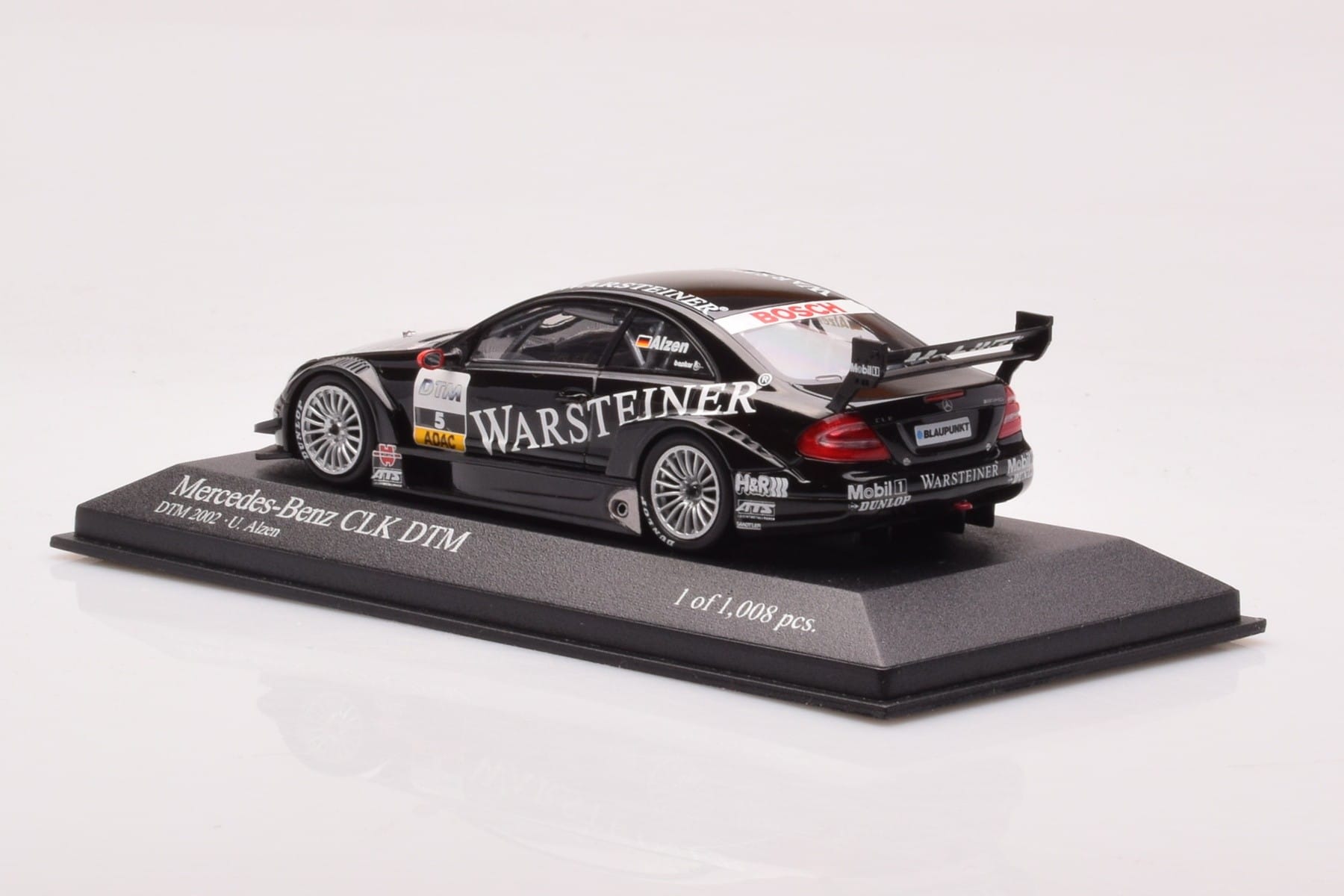 Mercedes CLK DTM Team Warsteiner AMG #5 U. Alzen DTM 2002 Minichamps 1:43 400023025 Metall - pilt 3/4