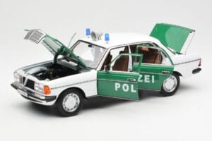 Mercedes E-Class W123 Polizei Norev 1:18 B66040676 Metall - pilt 2/8