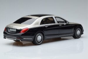 Mercedes Maybach S600 W222 Must Hõbedane GT Spirit 1:18 GT237 Vaik - pilt 2/6