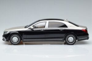 Mercedes Maybach S600 W222 Must Hõbedane GT Spirit 1:18 GT237 Vaik - pilt 3/6