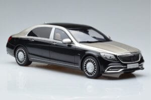 Mercedes Maybach S600 W222 Must Hõbedane GT Spirit 1:18 GT237 Vaik - pilt 4/6