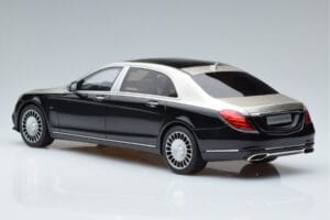 Mercedes Maybach S600 W222 Must Hõbedane GT Spirit 1:18 GT237 Vaik - pilt 5/6