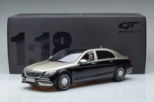 Mercedes Maybach S600 W222 Must Hõbedane GT Spirit 1:18 GT237 Vaik - pilt 6/6