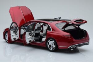 Mercedes Maybach S600 W222 V12 Biturbo Patagonia Punane Almost Real 1:18 820119 Metall - pilt 5/10