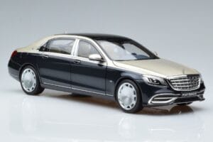 Mercedes Maybach S650 X222 Hõbedsinine Norev 1:18 B66960615 Metall - pilt 5/7