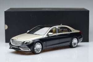 Mercedes Maybach S650 X222 Hõbedsinine Norev 1:18 B66960615 Metall - pilt 7/7