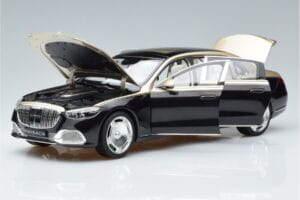 Mercedes Maybach S680 X223 Kuldne Must Metallic Norev 1:18 183917 Metall - pilt 2/7