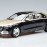 Mercedes Maybach S680 X223 Kuldne Must Metallic Norev 1:18 183917 Metall