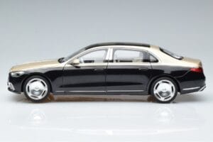Mercedes Maybach S680 X223 Kuldne Must Metallic Norev 1:18 183917 Metall - pilt 4/7