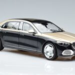Mercedes Maybach S680 X223 Kuldne Must Metallic Norev 1:18 183917 Metall - image 5 of 7