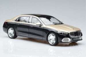 Mercedes Maybach S680 X223 Kuldne Must Metallic Norev 1:18 183917 Metall - pilt 5/7