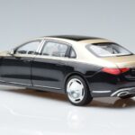 Mercedes Maybach S680 X223 Kuldne Must Metallic Norev 1:18 183917 Metall - image 6 of 7