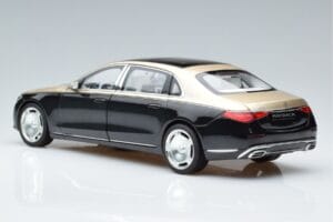 Mercedes Maybach S680 X223 Kuldne Must Metallic Norev 1:18 183917 Metall - pilt 6/7